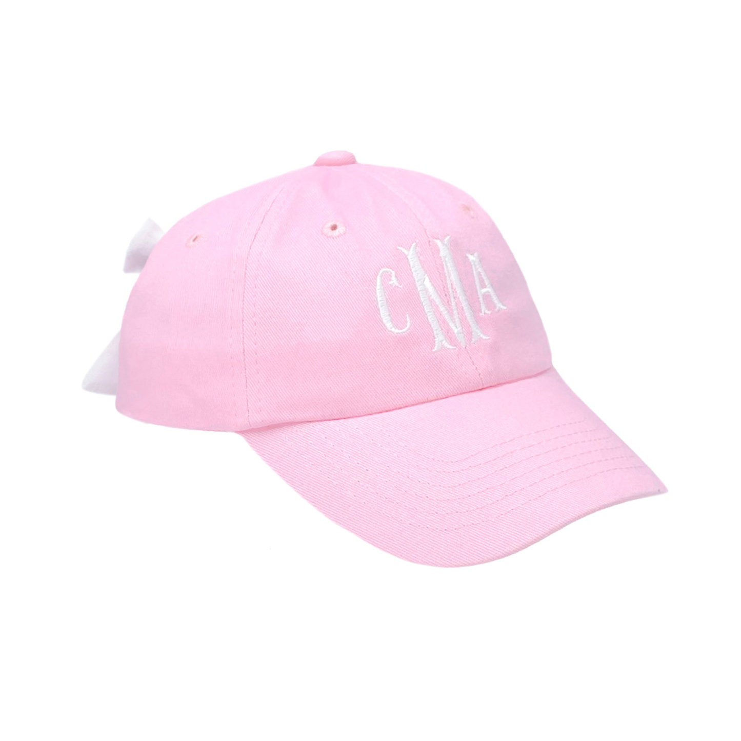 Bow Baseball Hat in Pink (Adult)