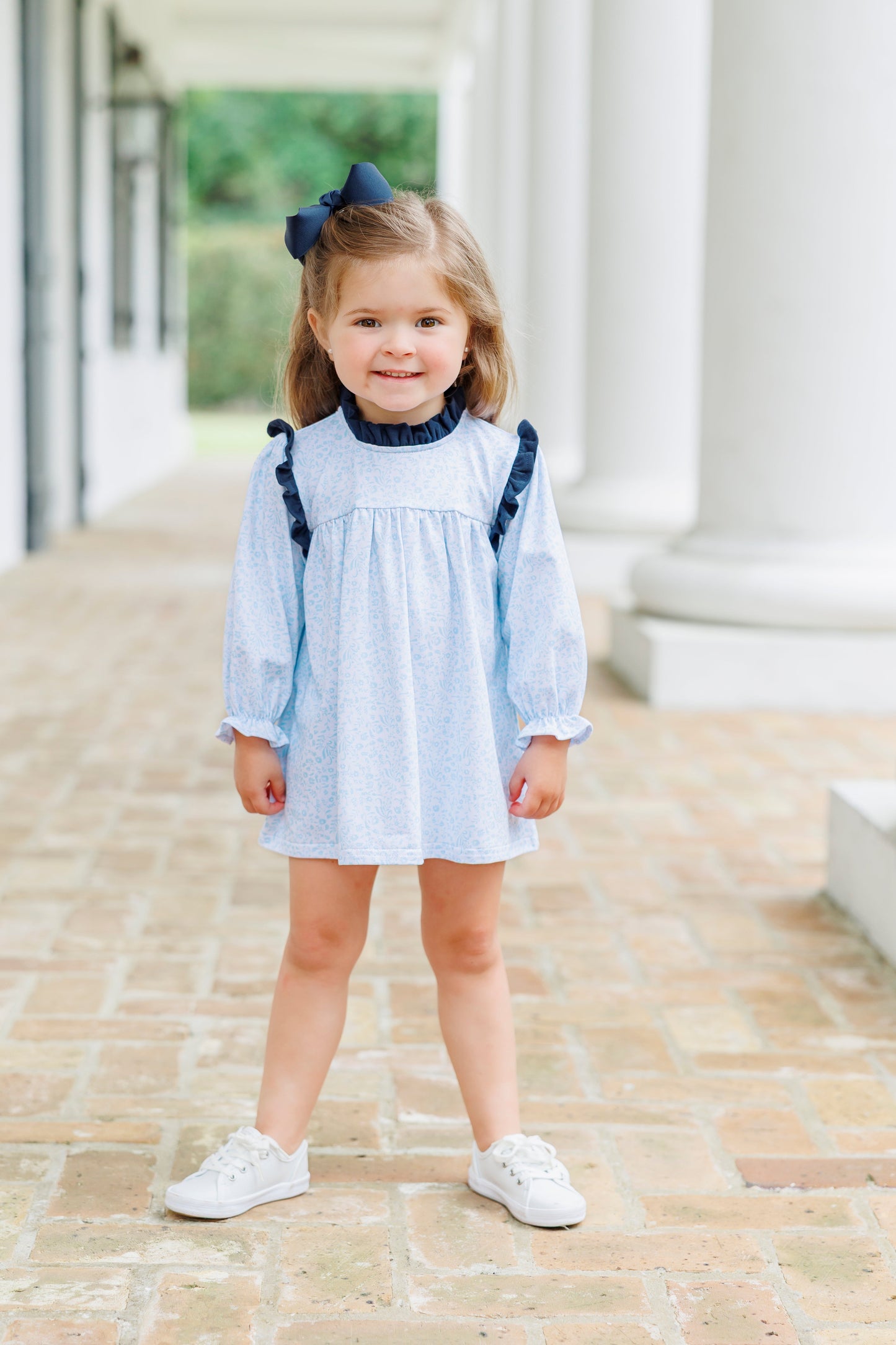 Blue Blooms Hallie Diaper Set