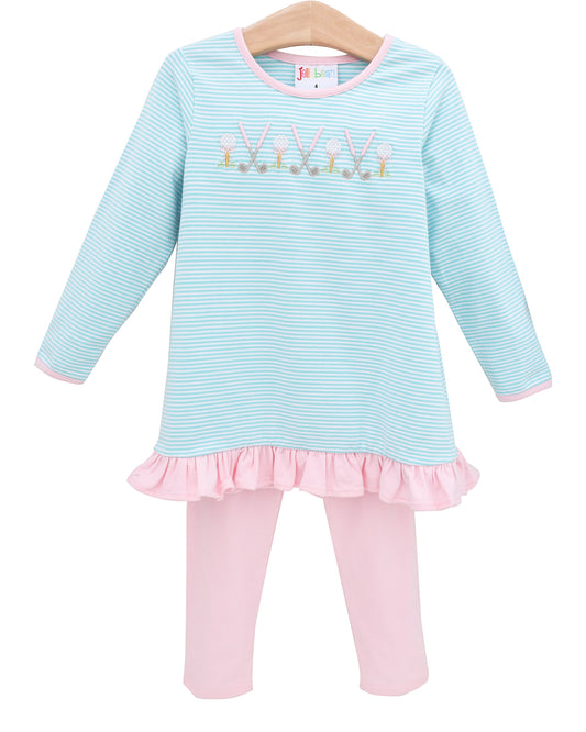 Tee Time Ruffle Pant Set
